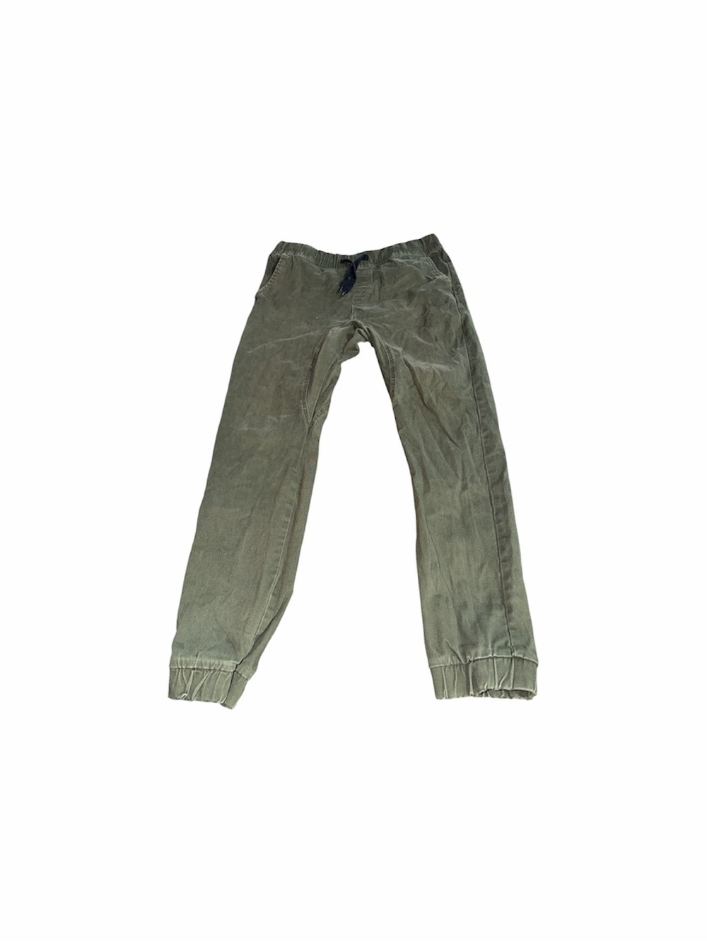Southpole Size L Olive Green Flex Twill Drawstring Cuffed Jogger Pants